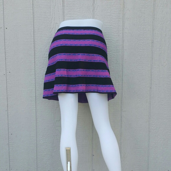 Mi a mi Pink Black Fit & Flare Midi Skirt Small - Picture 4 of 4